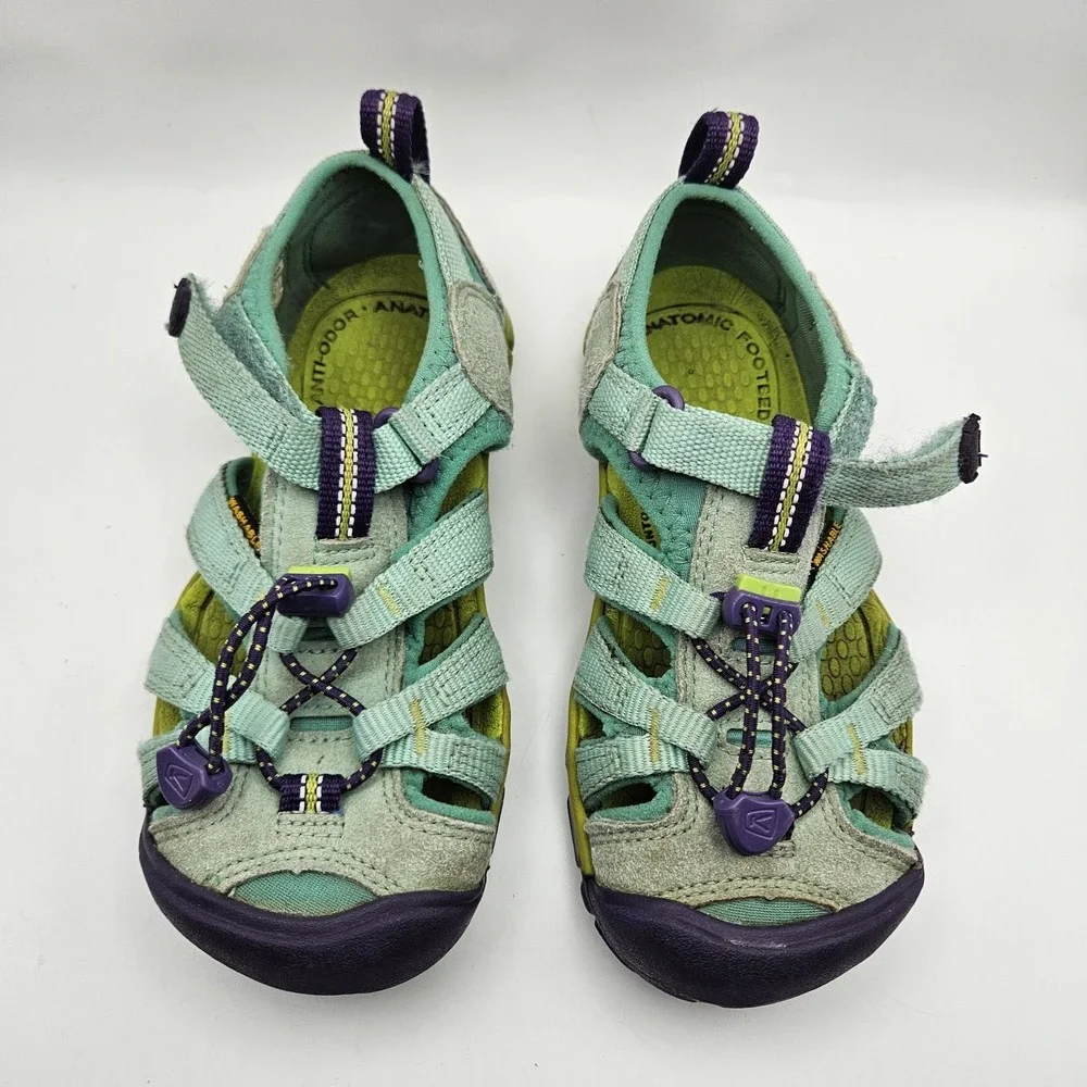 Keen Kids Newport H2 Sandals Aqua Purple Water Shoes C12 Hiking Outdoor Sz 12